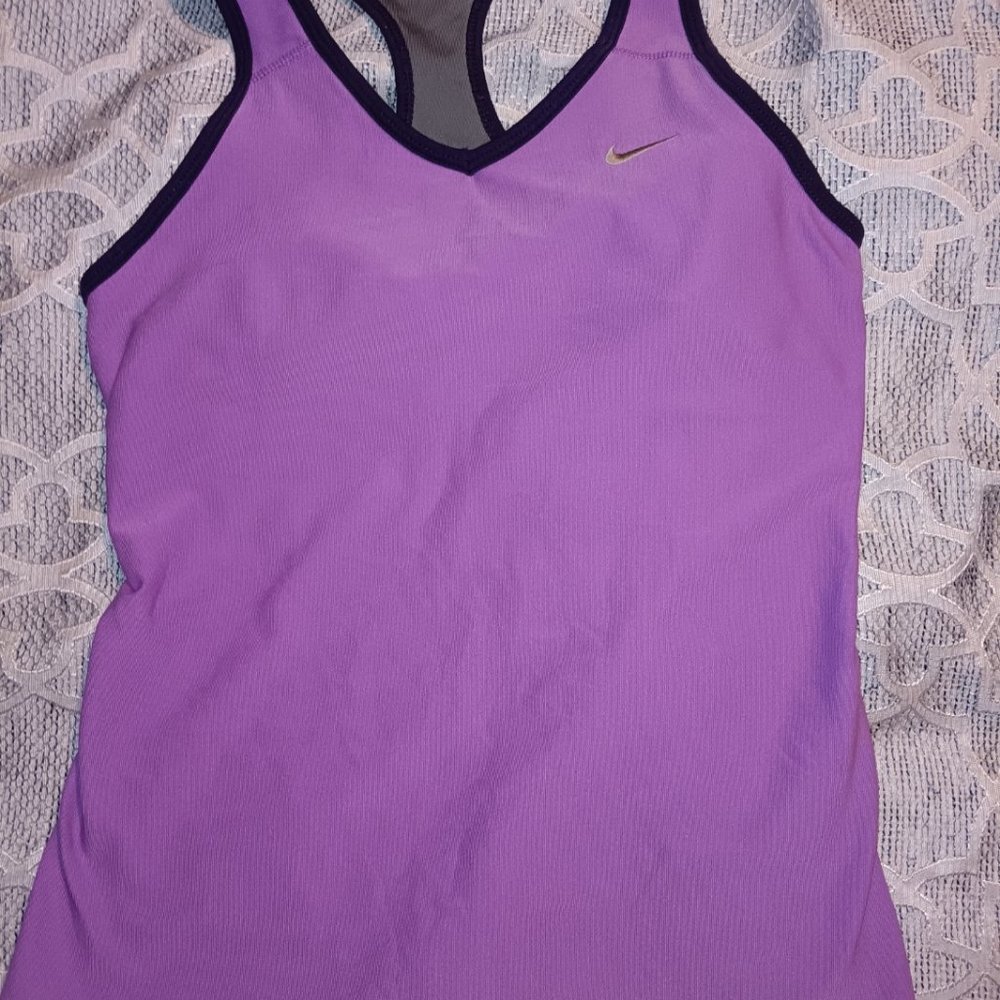 Nike Dri-Fit racerback tank top with built in sports bra